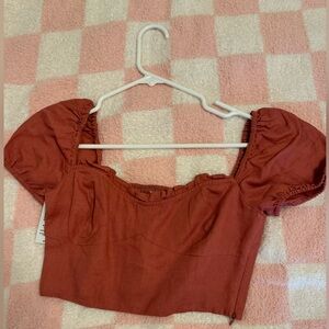 Aritzia Wander Linen Blouse